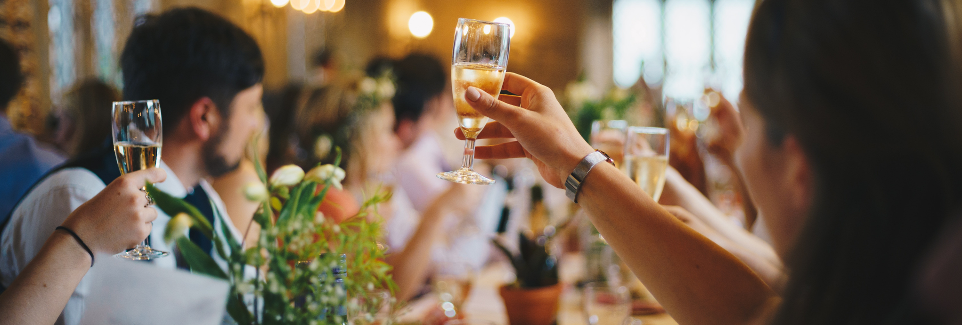 group raising a glass