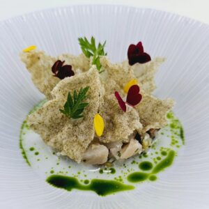 Mackerel dish from Adam Handlings Ugly Butterfly fine dining restaurant