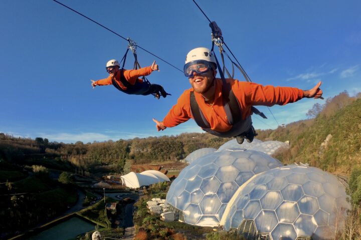 Image of Someone Ziplining in Cornwall