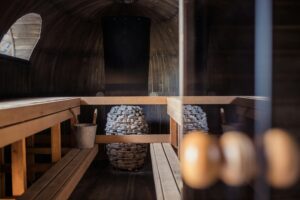 Luxury sauna environment