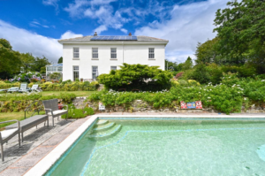 The Old Rectory; Boutique Hotel in Cornwall with swimming pool outside